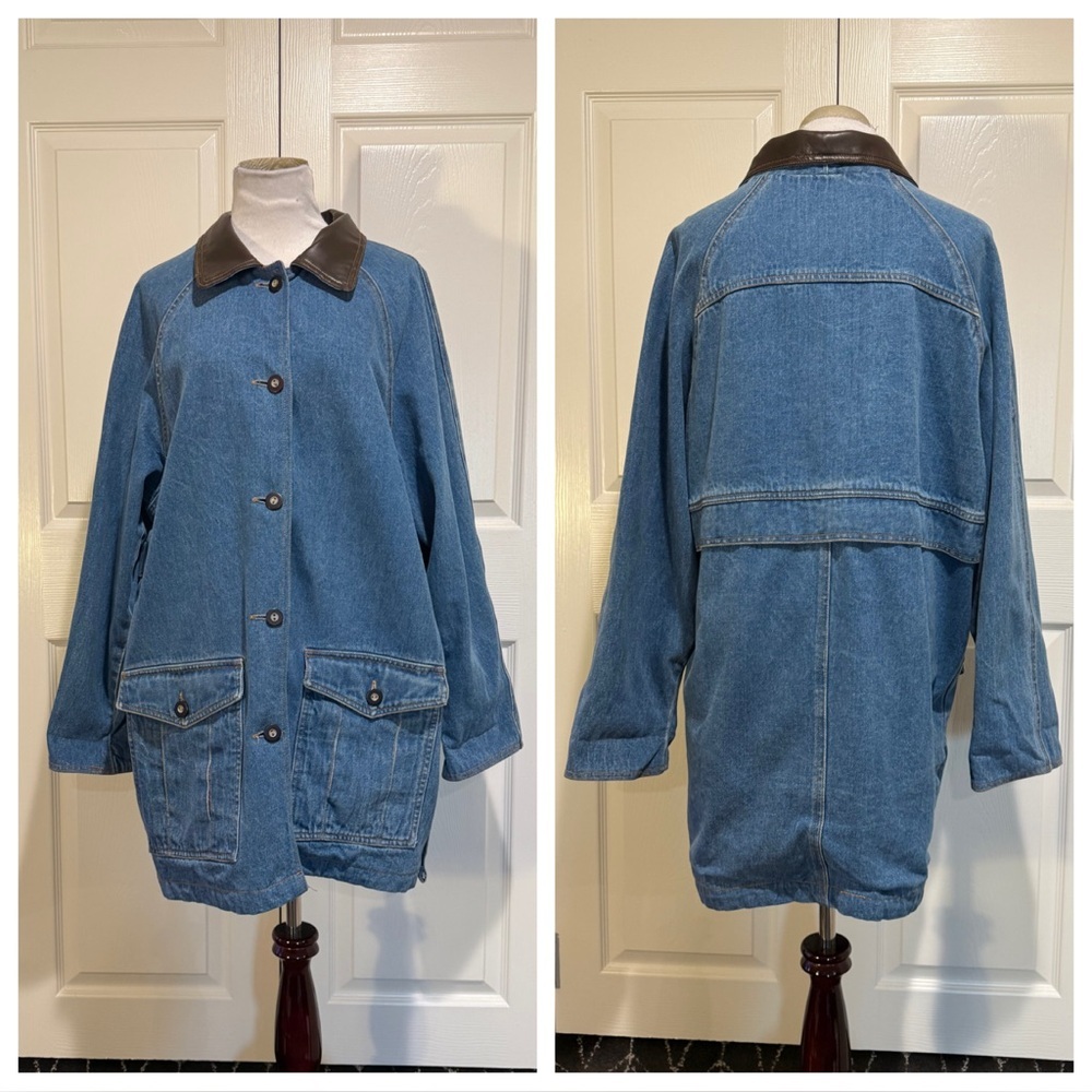 Vintage 90’s Gitano Outerwear denim - plaid jacket